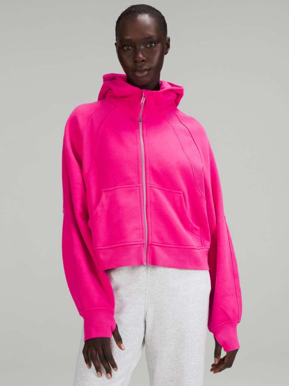 Lululemon Sonic Pink Scuba Oversized Full Zip